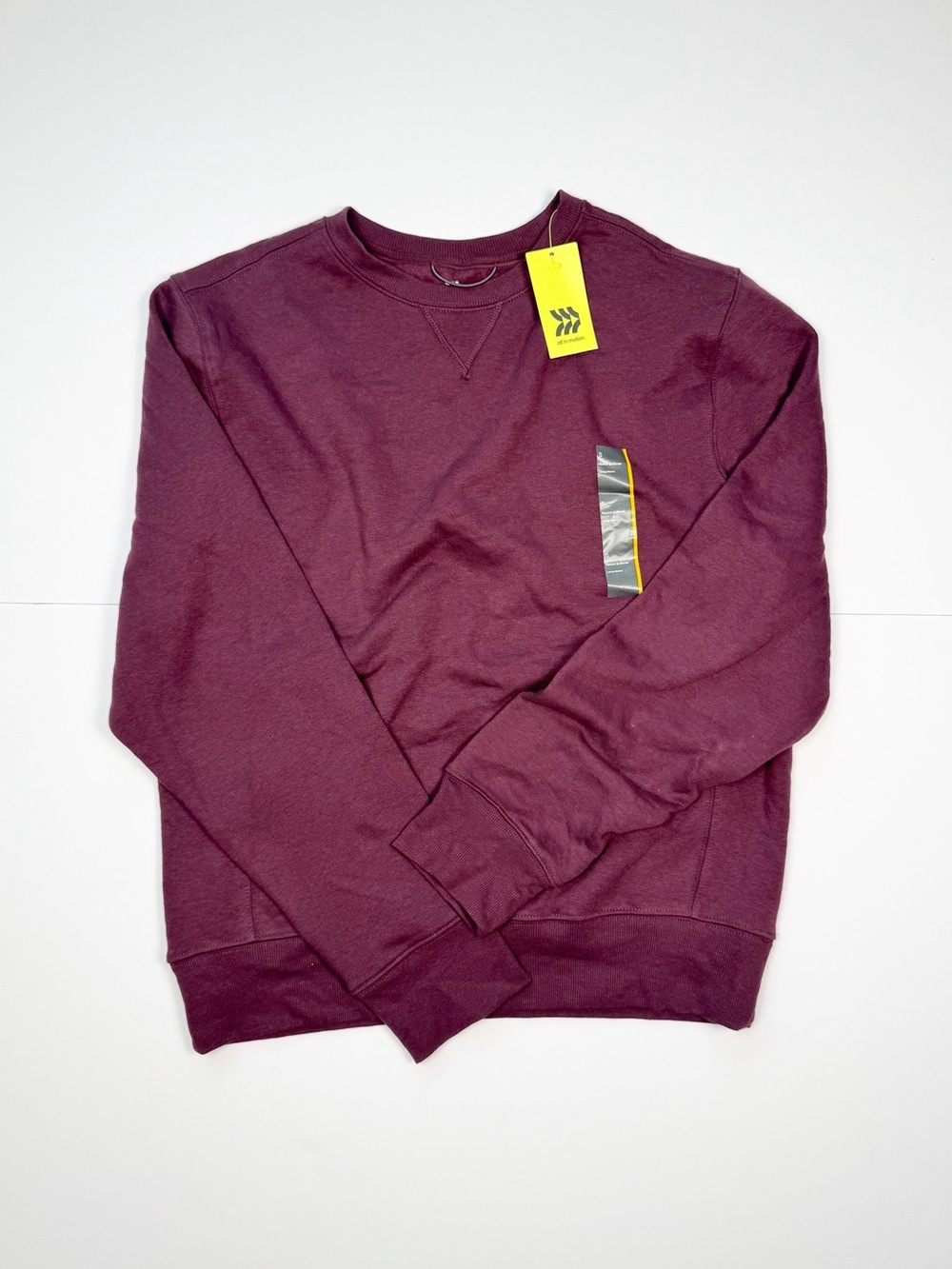 all in motion Men's Crewneck Sweater in Burgundy